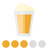 ビール指数(指数:50:のどの渇きには、ビールが一番)