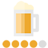 ビール指数(指数:70:今日はビールがすすみそうだよ!)