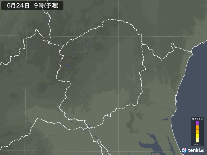 栃木県のヒノキ花粉予測